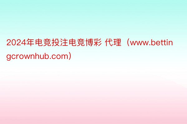 2024年电竞投注电竞博彩 代理（www.bettingcrownhub.com）